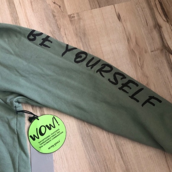 Olive Green Graphic Hoodie for Men - Picture 3 of 9